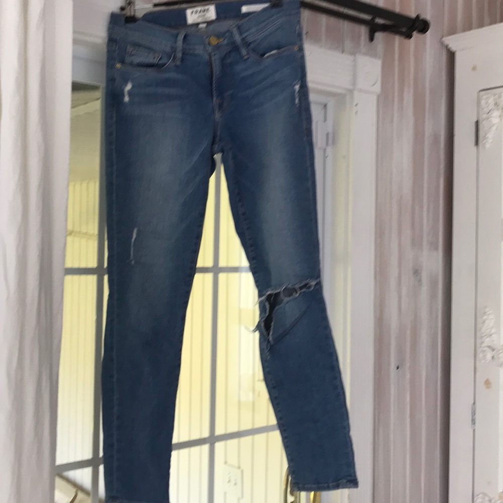 Frame ripped denim